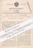 Original Patent - Arthur Eitner , Leipzig / Kleinzschocher , 1900 , Füllvorrichtung Zur Herst. Von Falzziegeln | Ziegel - Historical Documents