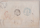 DANEMARK  LETTRE POUR LA FRANCE VIA HAMBOURG  AVEC CORRESPONDANCE  1851  INDICE 19 (380 EUROS) - ...-1851 Prefilatelia