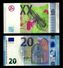 Test Note "BDF 20 (XX) Euro" Intaglio, UNC, Promotional Note, Euro Size, HYBRID - 5 Euro