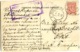 Violet Boxed Handstamp CENSOR? On Postcard To Odessa 4.2.1917 - Briefe U. Dokumente