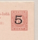 Nederlands Indië - 1908 - 5+5 Cent Opdruk Op 7,5+7,5 Cent Cijfer, Briefkaart G19a, Ongebruikt - H&amp;G 20 - Indes Néerlandaises