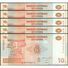 TWN - CONGO DEM. REP. 93a - 10 Francs 30.6.2003 DEALERS LOT X 5 H-L (G&D) UNC - Repubblica Democratica Del Congo & Zaire