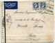 ALGERIE LETTRE PAR AVION CENSUREE DEPART BLIDA ?-11-45 ALGER POUR LA FRANCE - Lettres & Documents