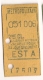 Ancien Ticket De METRO /  EST A  2EME CL ALLER ET RETOUR    VALABLE  POUR CE JOUR SEULEMENT CAP1394 - Europe