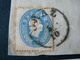 A PIECE  OF FRONTESPIECE OF LETTER  FROM GRAZ TO NAPLES + 15 K. + NICE  STAMP OF  " BOLLO INSUFFICIENTE " - Brieven En Documenten