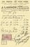 Carte Postale Publicitaire 1926 J. LANNOY à LIEGE Cuirs Et Peausseries Pour Chaussures Et L'industrie - Liege