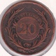 Uruguay 20 Centesimos 1857 D Lyon, En Cuivre , KM# 9 - Uruguay