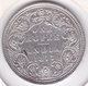 India-British 1 Rupee 1877 Victoria , Avec Point , En Argent. KM# 492 - India
