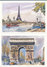 Lot De 12 Cartes De Paris - Peintures De Alfau - Editions Krisarts - Lots, Séries, Collections