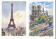 Lot De 12 Cartes De Paris - Peintures De Alfau - Editions Krisarts - Konvolute, Lots, Sammlungen