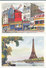 Delcampe - Lot De 12 Cartes De Paris - Peintures De Alfau - Editions Krisarts - Konvolute, Lots, Sammlungen