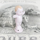 Demi Poupée Figurine Ancienne Allemande 55mm Sujet Bébé Kewpie Biscuit Miniature 1915 Boite à Poudre - Sonstige & Ohne Zuordnung