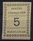 Madagascar  Yv Nr 8  Not Used (*) SG As Issued 1891 - Unused Stamps