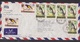 Sierra Leone: Airmail Cover To UK, 1983, 7 Stamps, Exotic Bird, Parrot, Sunbird (damaged, See Scan) - Sierra Leone (1961-...)