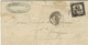 1864 Et 65-  2 Lettres De Strasbourg ( Bas Rhin )  Cad T15 Affr. Taxe 15 C - 1849-1876: Période Classique