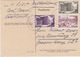 GERMANY SAAR 1954 (9.9.) PC FRANKING PERL (Mosel) TO HAMBURG (correct Rate) - Other & Unclassified