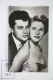 1950's Vintage Real Photo Postcard Cinema Movie Actors: Mona Freeman And Tony Curtis - Actores