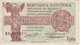 BILLETE DE ESPAÑA DE 1 PTA DEL AÑO 1937  EN CALIDAD MBC (VF)  SERIE A  (BANKNOTE) - 1-2 Pesetas