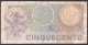 Italy:- 500 Lire/P.94 (Decreto Ministeriale 14.2.1974):- F - 500 Liras