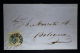 Austria-Lombardei &amp; Venetien Umschlag Milano -&gt; Bologna 1857  Sa 22  Mi 5 Y   45 C. Machine Paper Nice Wide Borde - Storia Postale