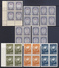 Thailandia  1952-59 Giornata Delle Nazioni Unite 8 Emissioni In Quartina Yv. 279 A,283,284,298,306,316-18 MNH** - Tailandia