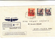 Las Palmas To New York City. Cover Raccomandata Via Frankfurt 1937 - Storia Postale