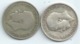 MONNAIE GRANDE BRETAGNE 2 Pieces Argent One Shilling 1920 Et 1921diametre 18 Mm Port 1,50 Euro - Other & Unclassified