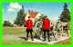 FORT BATTLEFORD, SASKATCHEWAN - TWO MEMBERS OF THE ROYAL CANADIAN MOUNTED POLICE WITH ANTIQUE CANNON - - Autres & Non Classés