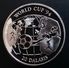 GAMBIA 20 DALASIS 1994 SILVER PROOF "Soccer - World Cup 1994" (free Shipping Via Registered Air Mail) - Gambia