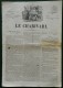 1851 Honoré DAUMIER - JOUEURS DE CARTES - SUPPRESSION DU DRAPEAU TRICOLORE - JOURNAL LE CHARIVAR - 1850 - 1899