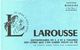 Vieux Papiers - Buvard - Dictionnaire Larousse -  Librarie Papeterie Makaire Aix En Provence - 2 Buvards - Papeterie