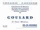 Vieux Papiers - Buvard - Librairie Papeterie Goulard 37 Cours Mirabeau Aix-en Provence - 2 Buvards - Papeterie
