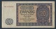 DDR Rosenbg: 351b KN 7stellig, Austauschnote, Serien: YA, YB, ZA Gebraucht (III) 1955 20 Deutsche Mark (9055421 - Andere & Zonder Classificatie