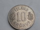 Islande 10  Kronur  1971  Km#15 Cupronickel UNC SUPERBE - Islandia