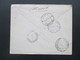 Delcampe - Italien 1937 Trieste Centro Mit Rotem R- Stempel! Nach Rodi Egeo Mit 6 Stempeln!! - Insured