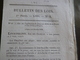 Delcampe - Lot 8 Bulletins Des Lois Thème Presse Journaux Crieurs Publics Journaux Périodiques Afficheurs - Decreti & Leggi