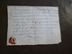 Manuscrit 14/06/1708 Militaria  Régiment De Champagne Congé Absolu Maison Rouge Autagraphe Cne Vienne - Documenten