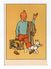 Hergé, Tintin Et Milou Avec Valise, Imprimerie Casterman, Tournai - Stripverhalen