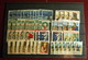 USA - 230 Stamps Christmas & Greetings Used On 8 Classification Cards - Collections