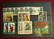 USA - 230 Stamps Christmas & Greetings Used On 8 Classification Cards - Collezioni & Lotti