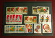 Delcampe - USA - 230 Stamps Christmas & Greetings Used On 8 Classification Cards - Colecciones & Lotes