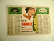 1954  FENOX   FORMENTI MILANO  BOOTS Nottingham  Farmacia PHARMACIE MÉDECIN   Calendarietto    CALENDARIO CALENDRIER - Petit Format : 1961-70