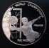 NORTH KOREA 500 WON 1989 SILVER PROOF "World Championship Soccer 1990"  Free Shipping Via Registered Air Mail - Corée Du Nord