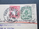 AD Bayern 1908 GA Mit Zusatzfrankatur! Interessante Verwendung! Nachnahme. Glas & Spiegelmanufactur Fürth - Radeburg - Postal  Stationery