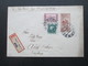 CSSR 1935 R-Brief Cheb 2 - Eger 2 656. Bahnpoststempel Plauen (Vogtl.) - Eger Zug 2093 - Briefe U. Dokumente
