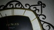 Delcampe - BAYARD TRANSISTOR - HORLOGE MURALE - CADRAN NOIR 16x15cm - DECO Fer Forgé (4cm) - FONCTIONNE - RETRO - Horloges
