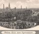 ALTE PASSEPARTOUT POSTKARTE RHEINE BLICK VOM GYMNASIUM Schule School école Friedhof Cemetery Cimetière Ansichtskarte AK - Rheine