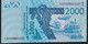 W.A.S.  TOGO  P816Tn 2000 FRANCS (20)13  UNC. - Togo