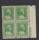 Sc#705 #706 &amp; #709 Washington Bicentennial 1-, 1 1/2-, And 4-cent Issues Unused NO GUM Plate # Blocks Of 4 Of Each - Plate Blocks & Sheetlets