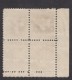 Sc#705 #706 &amp; #709 Washington Bicentennial 1-, 1 1/2-, And 4-cent Issues Unused NO GUM Plate # Blocks Of 4 Of Each - Numéros De Planches